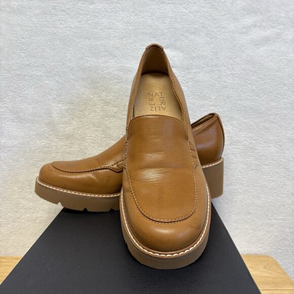 Naturalizer Women's Cabaret Slip On Lug Sole Loafer Shoe English Brown Size 7.5 - Picture 14 of 14